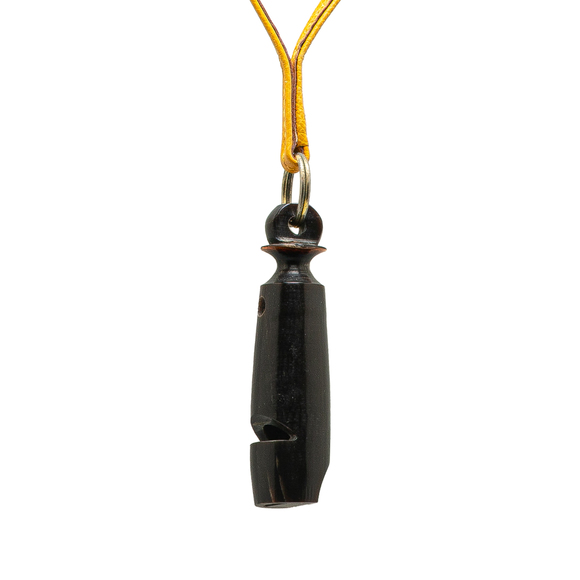 Pre-Loved Hermes Leather Ultrasonic Dog Whistle Necklace